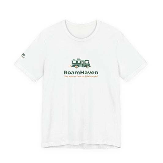 RoamHaven RV T‑Shirt — 'RoamHaven' Adventure Camper Graphic Tee