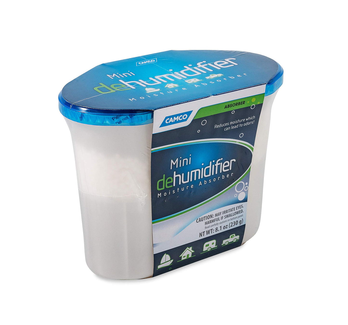 Camco Camper/RV Mini Dehumidifier - Moisture Absorber for Small Spaces - Fragrance Free (44195)